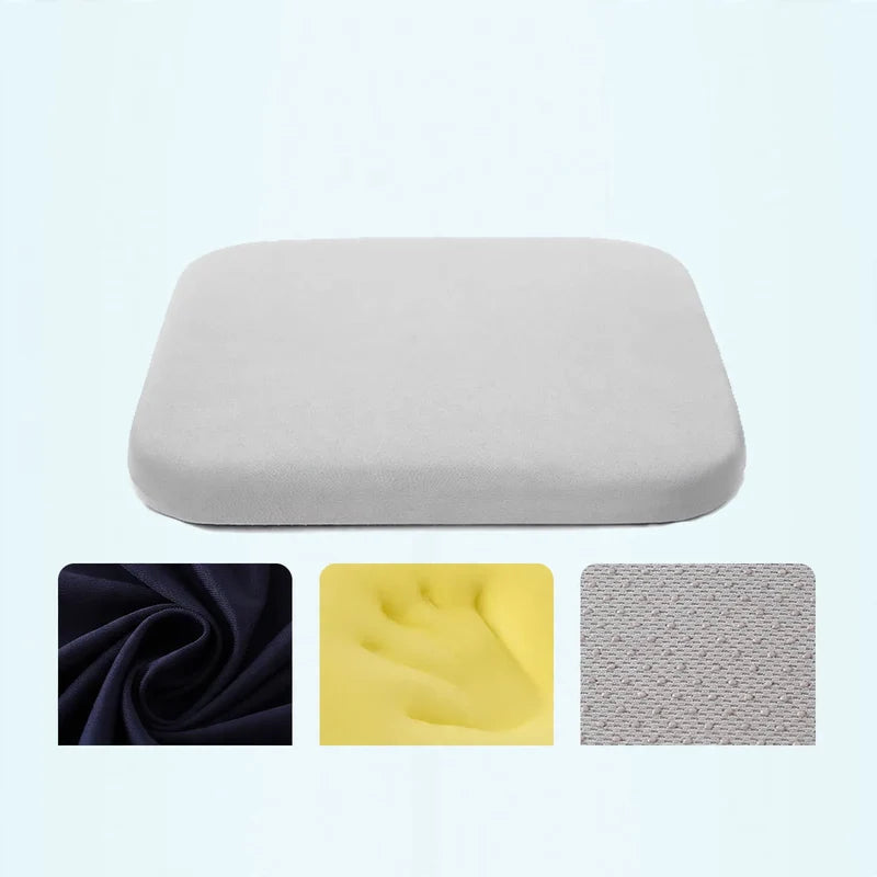 Seat Cushion Memory Foam Breathable Cotton Blend Cover