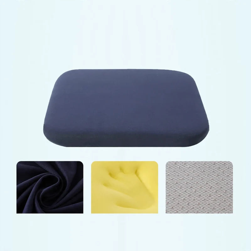 Seat Cushion Memory Foam Breathable Cotton-Blend Cover
