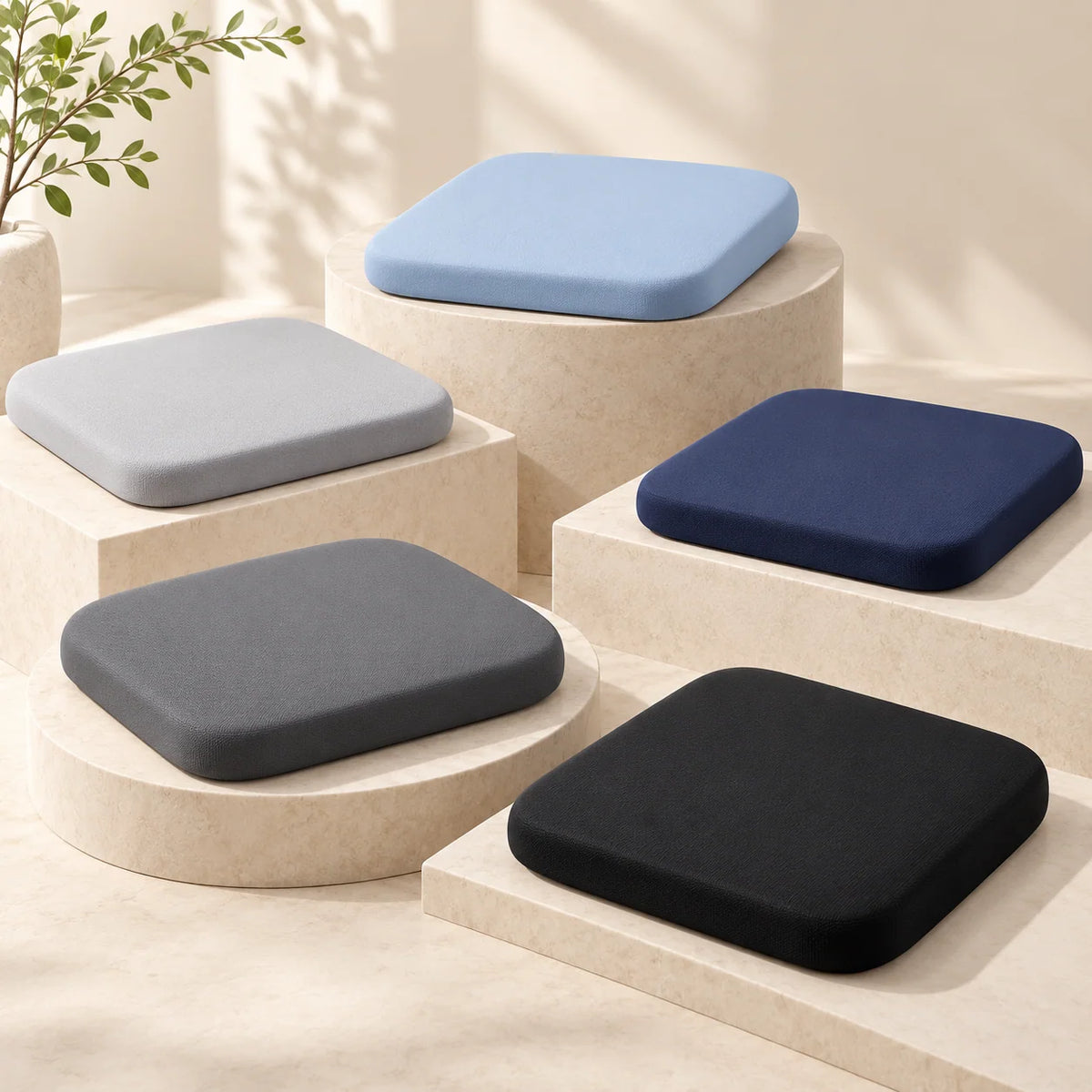 Seat Cushion Memory Foam Tailbone Support Pressure Relief