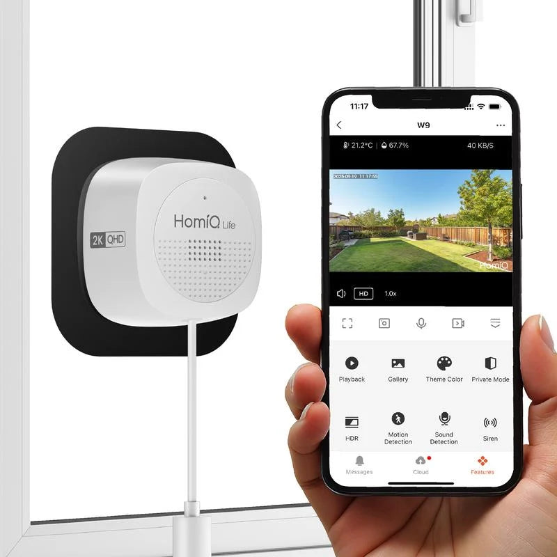 Security Camera HDR Wide-Angle Night Vision Motion Alerts