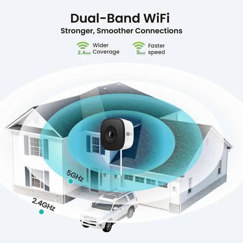 Security Camera HDR Wide-Angle Night Vision Motion Alerts