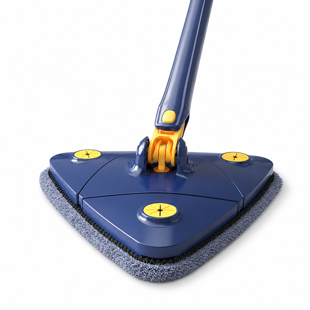 Self-Wringing 360° Rotating Triangle Mop (Telescopic Handle)