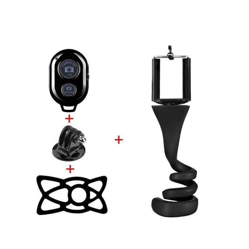 Selfie Stick Flexible Gooseneck Bluetooth Remote Control