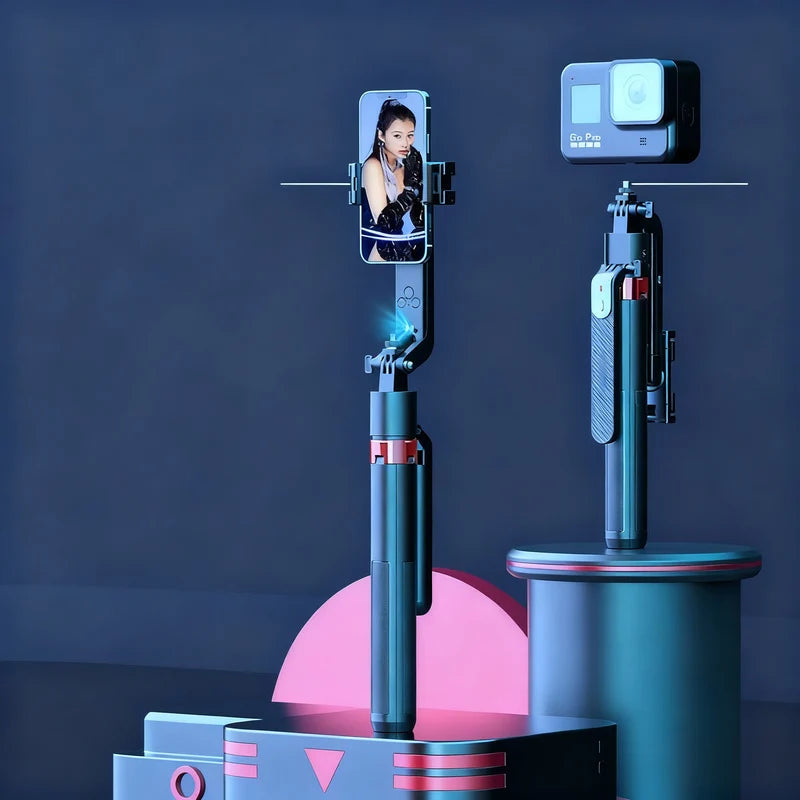 Selfie Tripod Automatic Face Tracking Gimbal Stabilization Bluetooth Remote