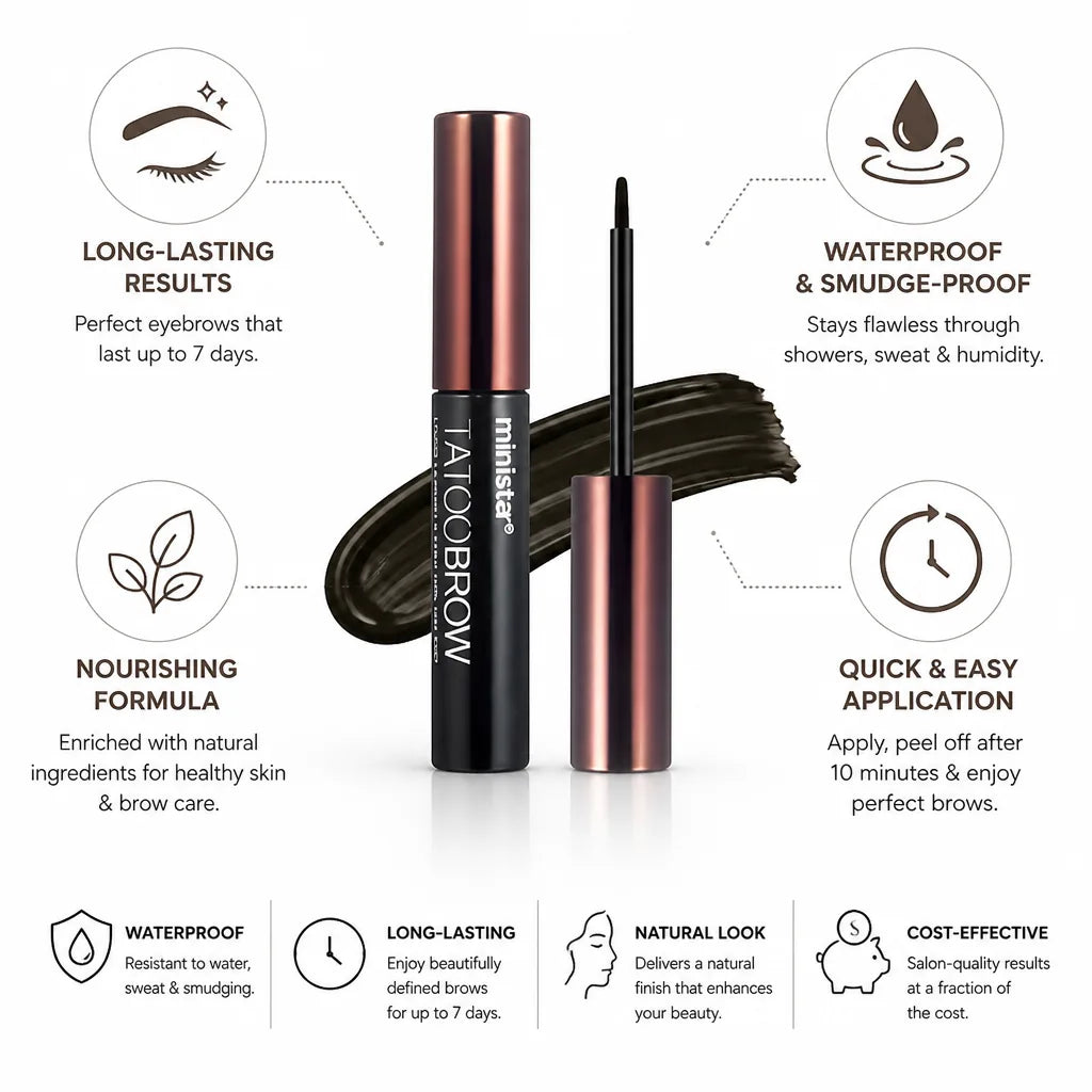 Semi-Permanent Brow Tint Peel-Off Waterproof 7-Day