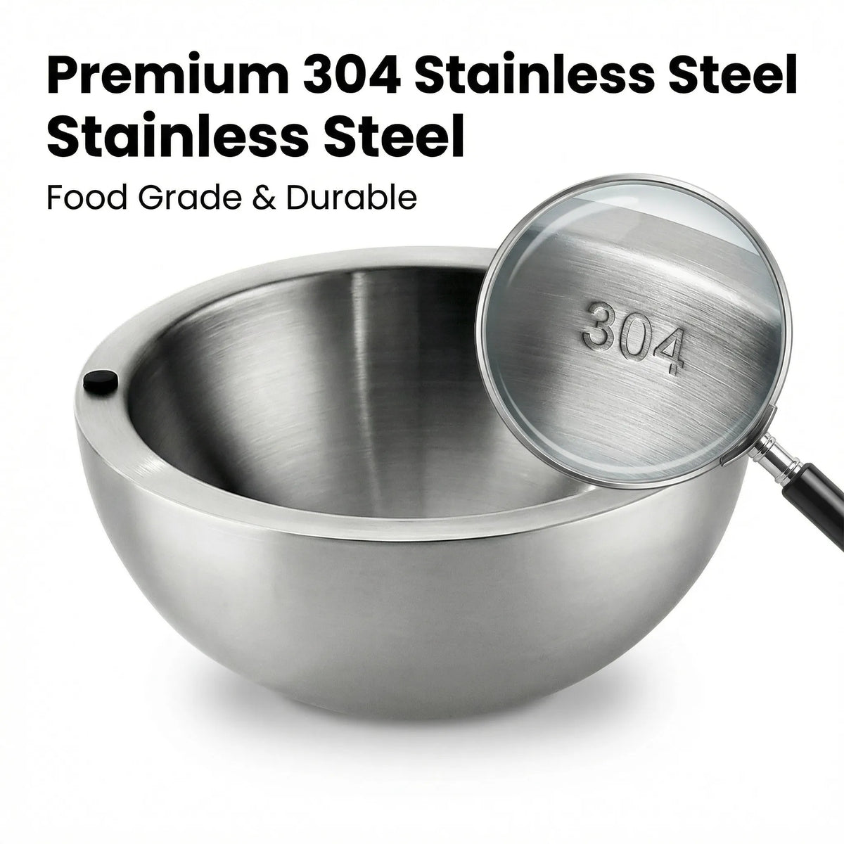 Serving Bowl Double-Walled Insulated 304 Stainless Steel