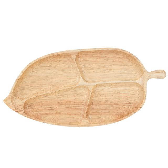 Serving Plate Fish-Shaped Natural Fir Wood