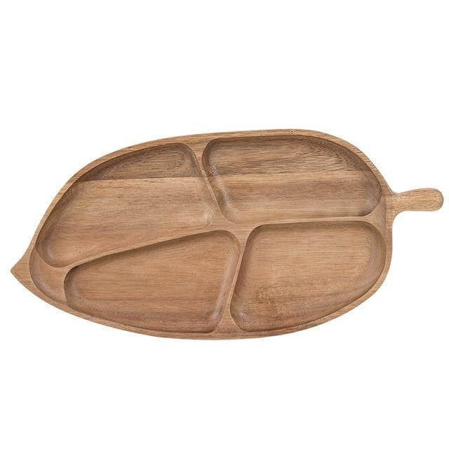 Serving Plate Fish-Shaped Natural Fir Wood