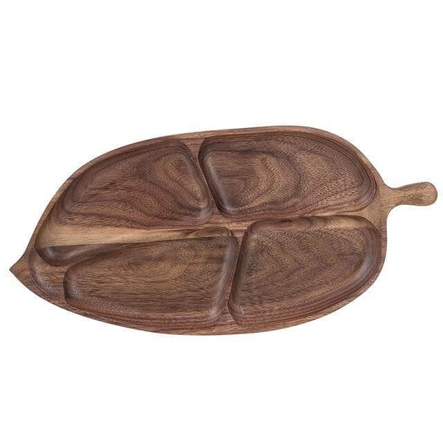 Serving Plate Fish-Shaped Natural Fir Wood