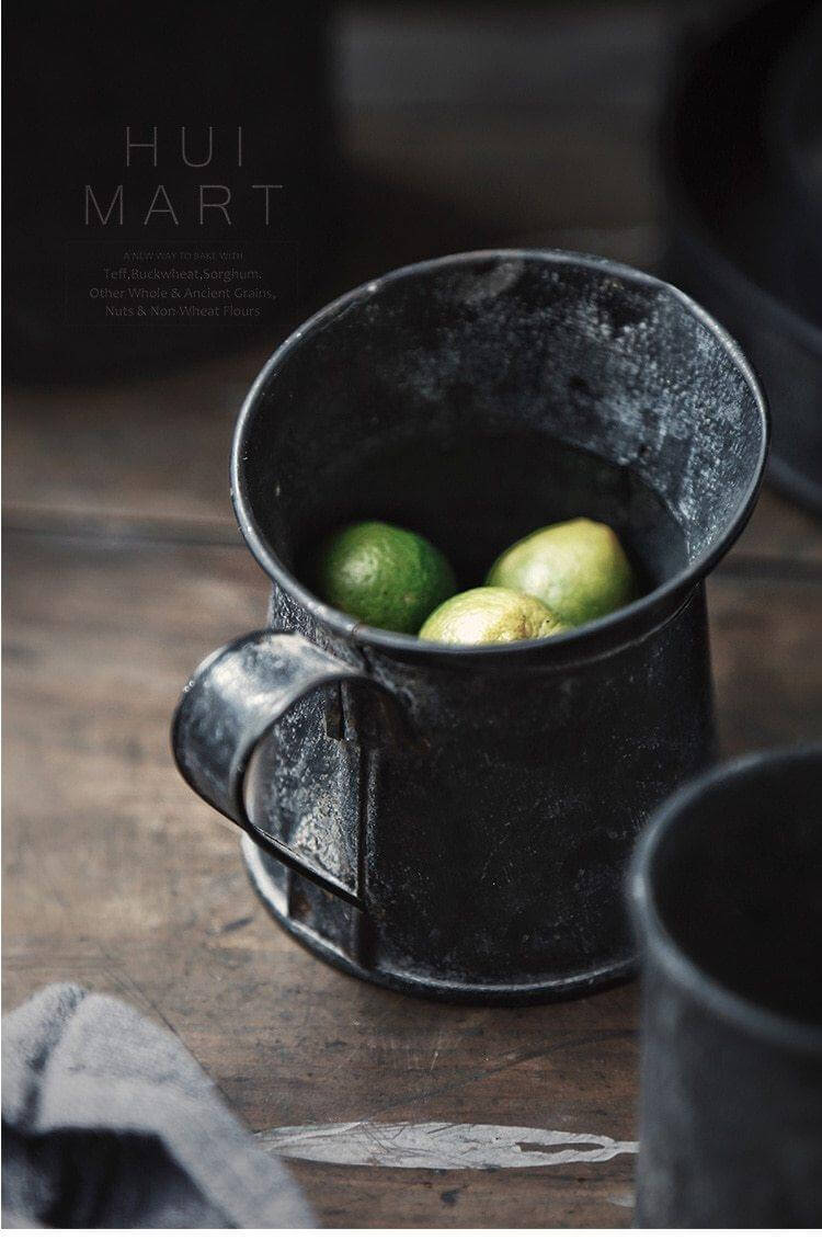 Serving Set Galvanized Zinc Rustic European Style
