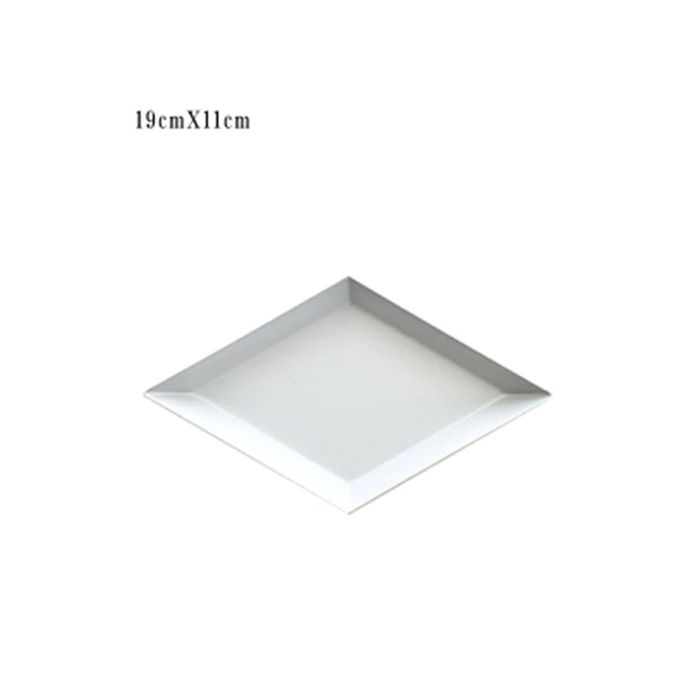 Serving Tray Metal Geometric Design