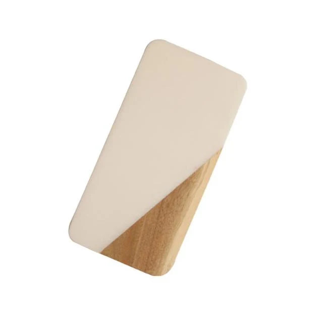 Serving Tray Natural Marble & Wood Rectangular