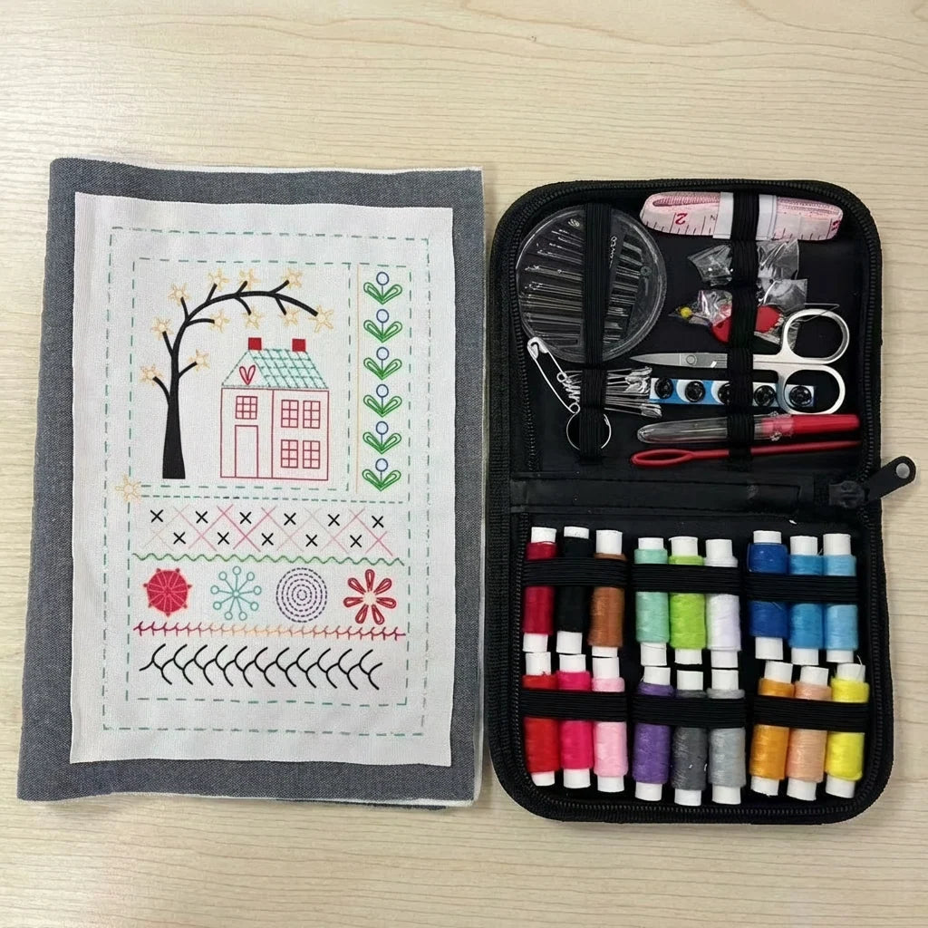 Sewing Craft Kit Felt Stitching Book Portable