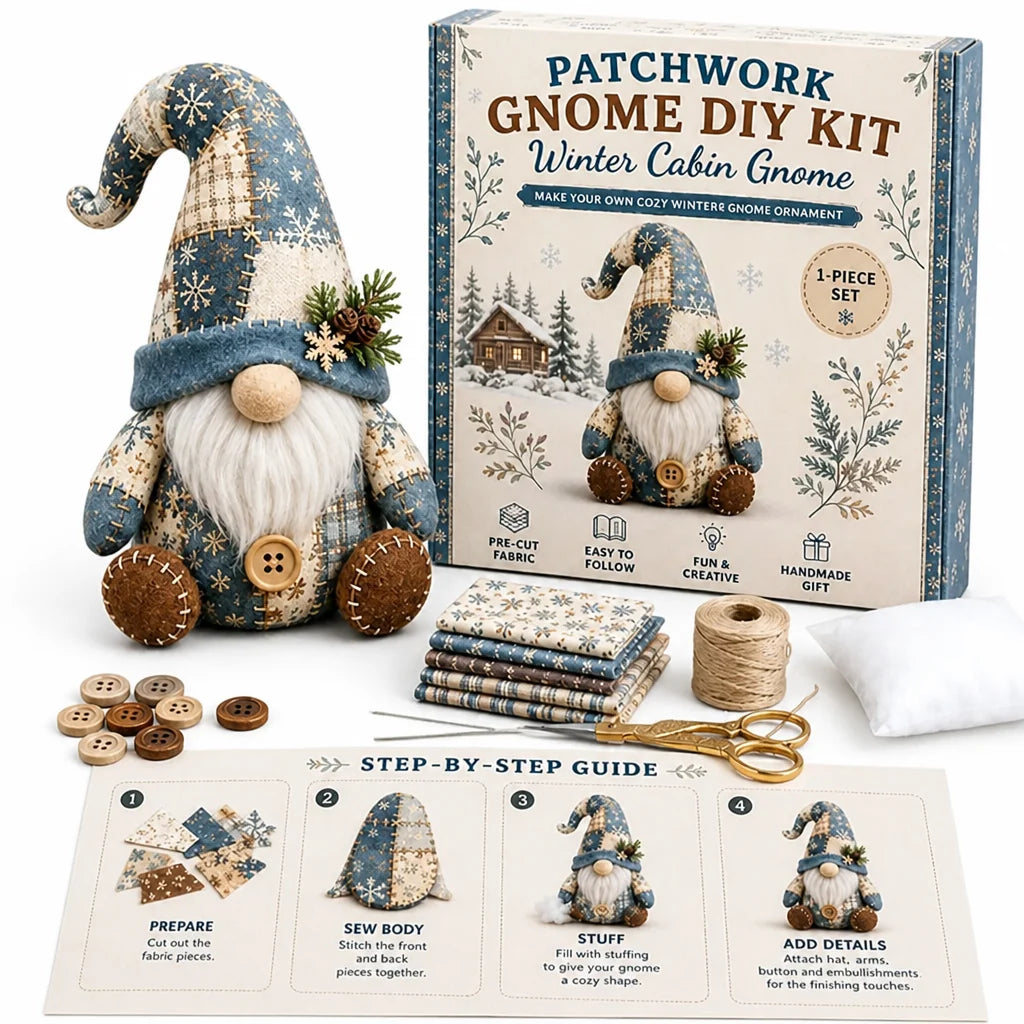 Sewing Kit Pre-Cut Fabric Illustrated Instructions
