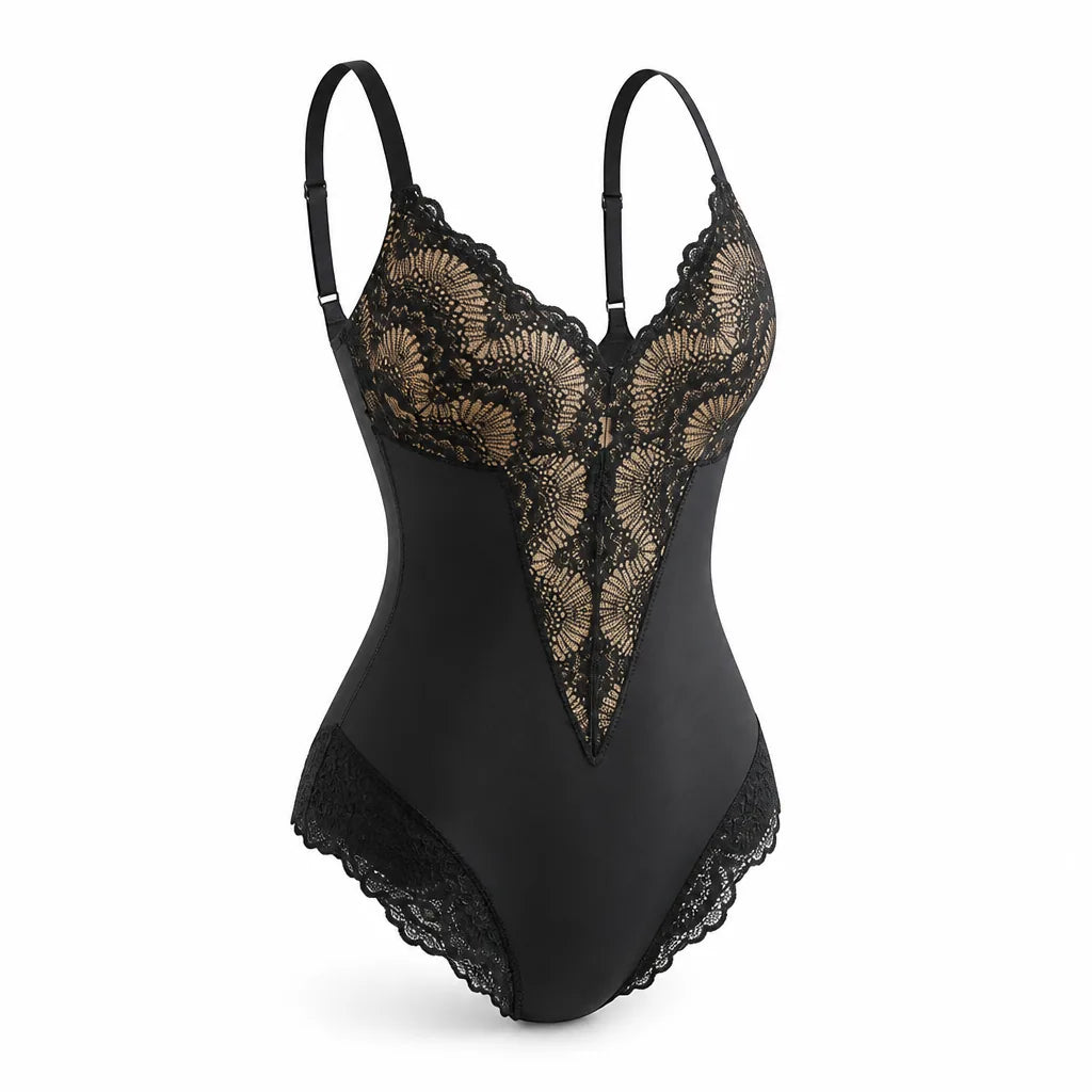 Shapewear Bodysuit Firm Tummy Control V-Neck