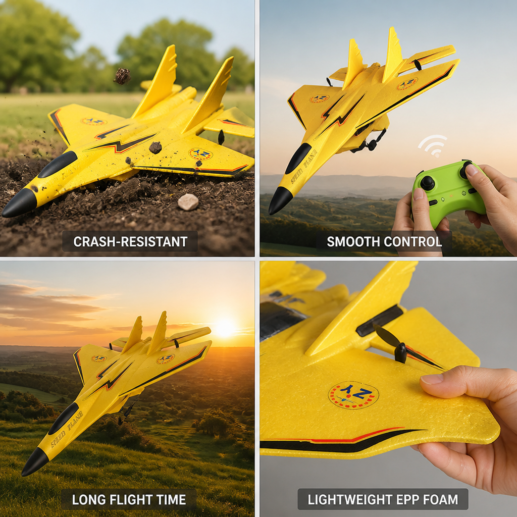 Shatterproof EPP Foam 2.4 GHz Remote-Controlled Airplane