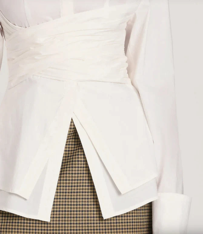 Shirt Draped Waist Featherlight & Breathable Long Sleeve