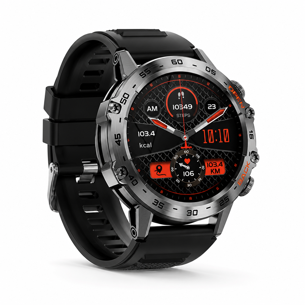 Shock-Resistant GPS & Bluetooth Smartwatch (25-Day Battery)