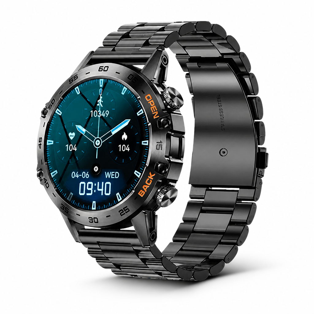 Shock-Resistant GPS & Bluetooth Smartwatch (25-Day Battery)