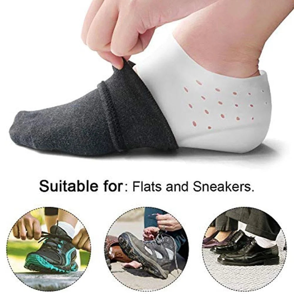Shoe Insoles Silicone Height-Increasing Anti-Slip Cushioning