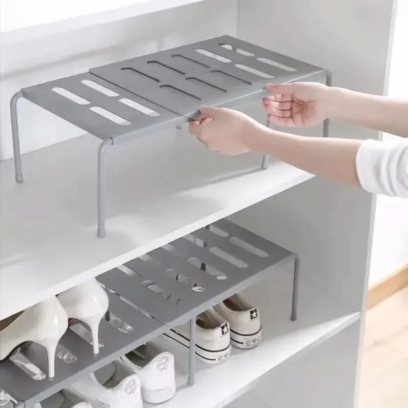 Shoe Rack Adjustable Expandable Space-Saving Storage