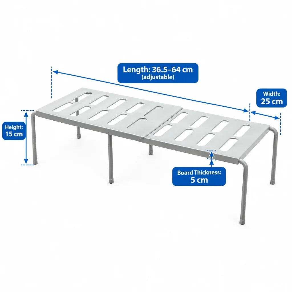 Shoe Rack Adjustable Expandable Space-Saving Storage