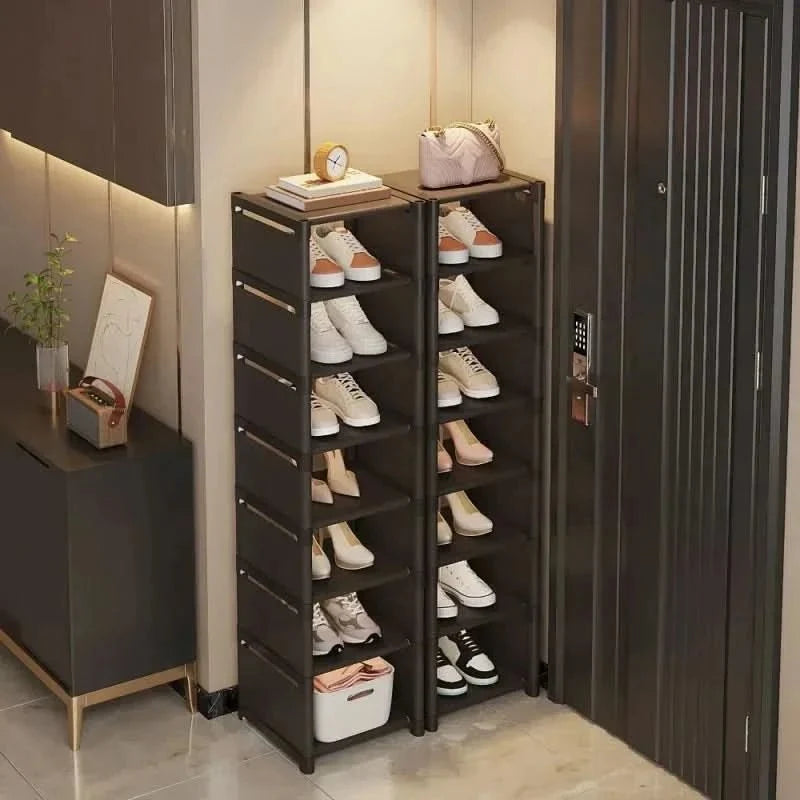 Shoe Rack Corner Design Stackable Tool-Free Assembly