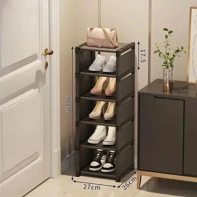 Shoe Rack Corner Design Stackable Tool-Free Assembly