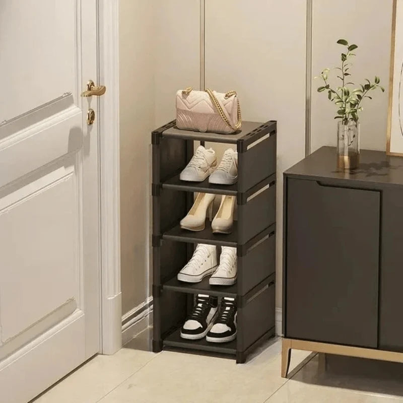 Shoe Rack Corner Design Stackable Tool-Free Assembly