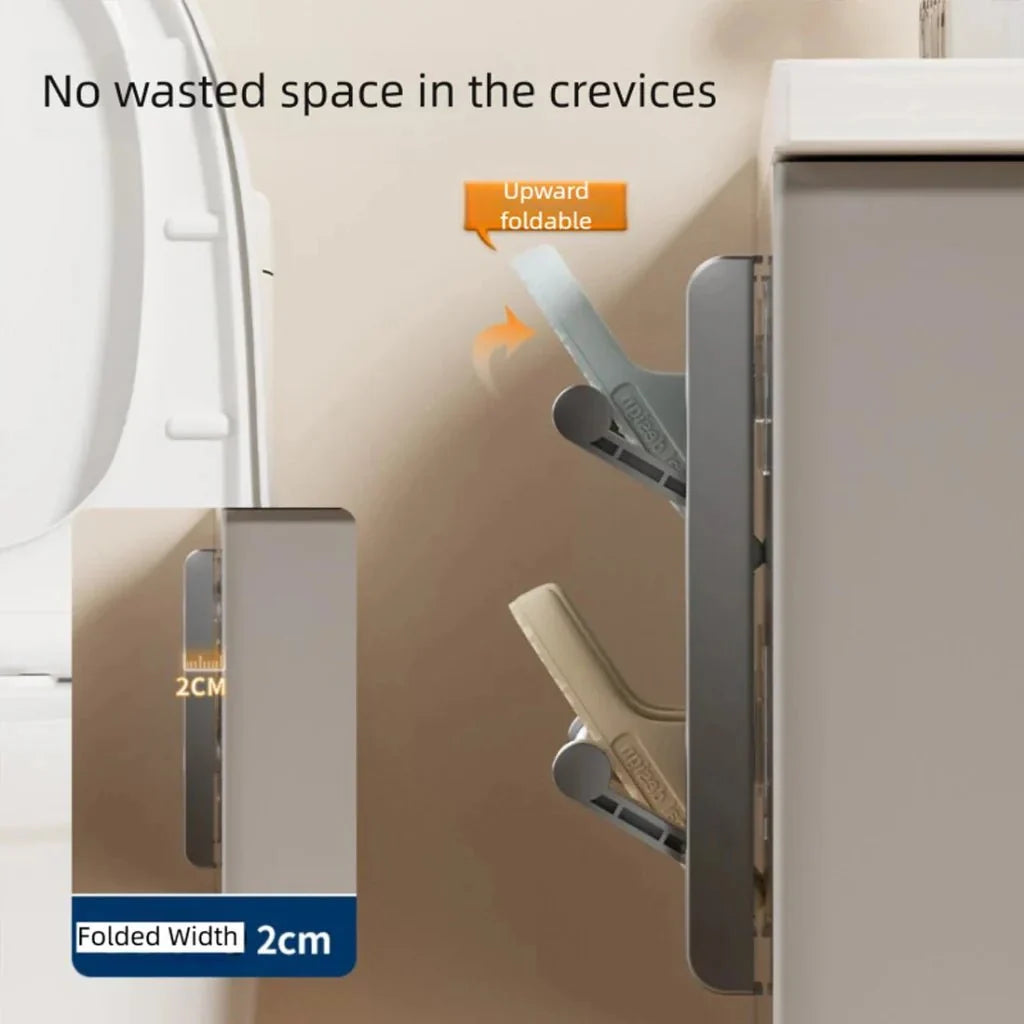 Shoe Rack Wall-Mounted With Integrated Drainage System