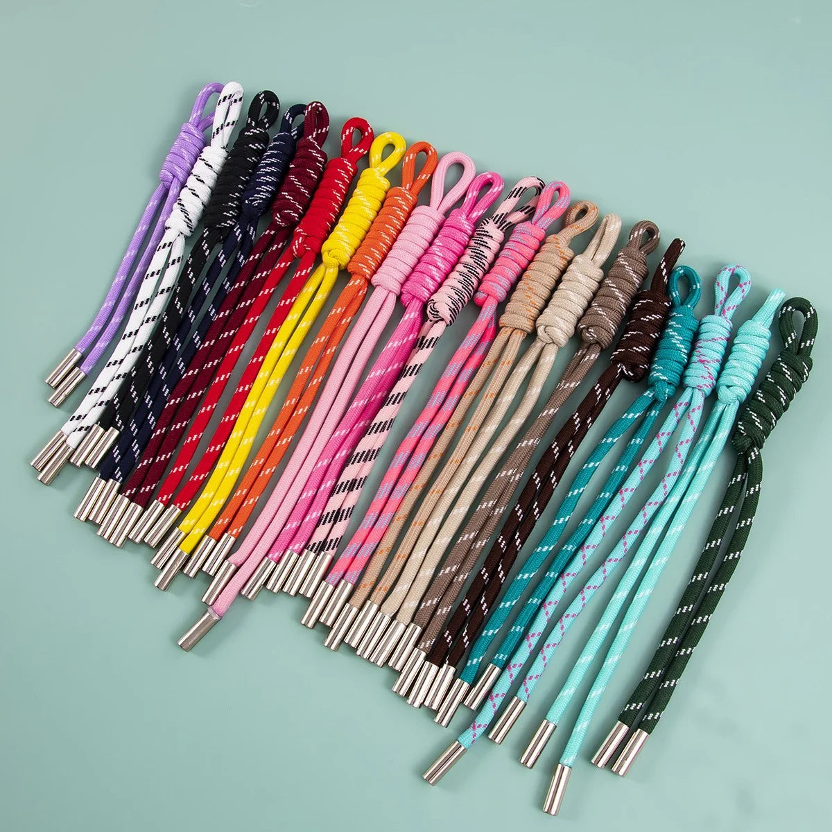 Shoelaces Tear-Resistant Fabric Colorful Patterns For Sneakers & Boots