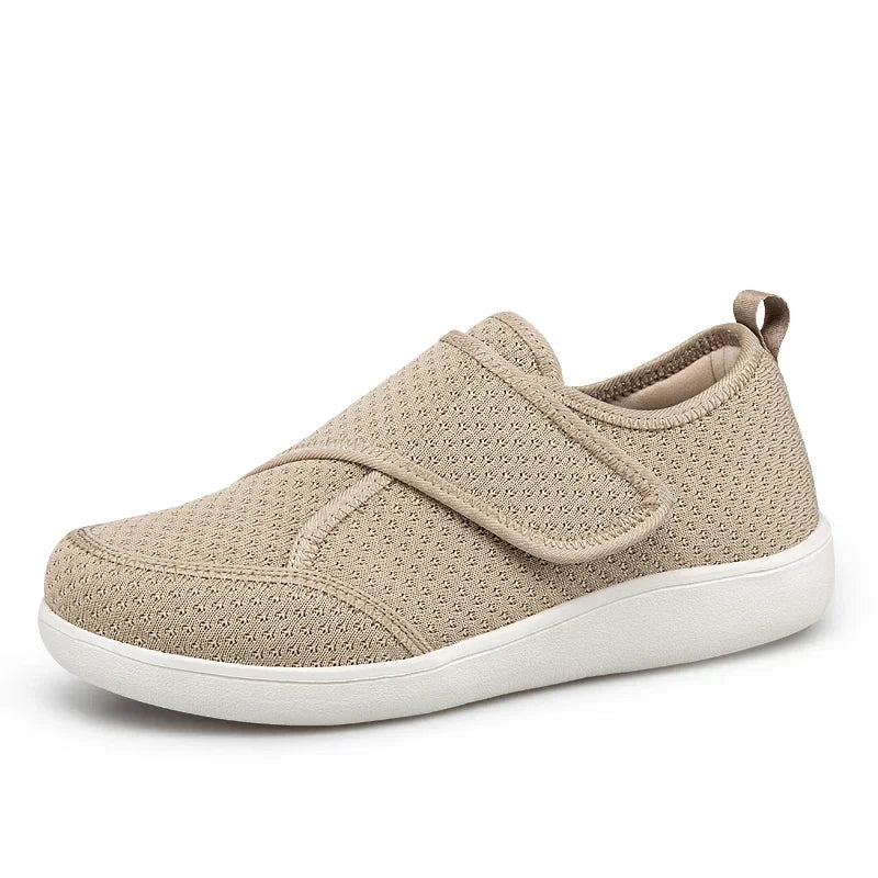 Shoes Extra-Wide Fit Breathable Mesh Adjustable Hook-And-Loop Closure