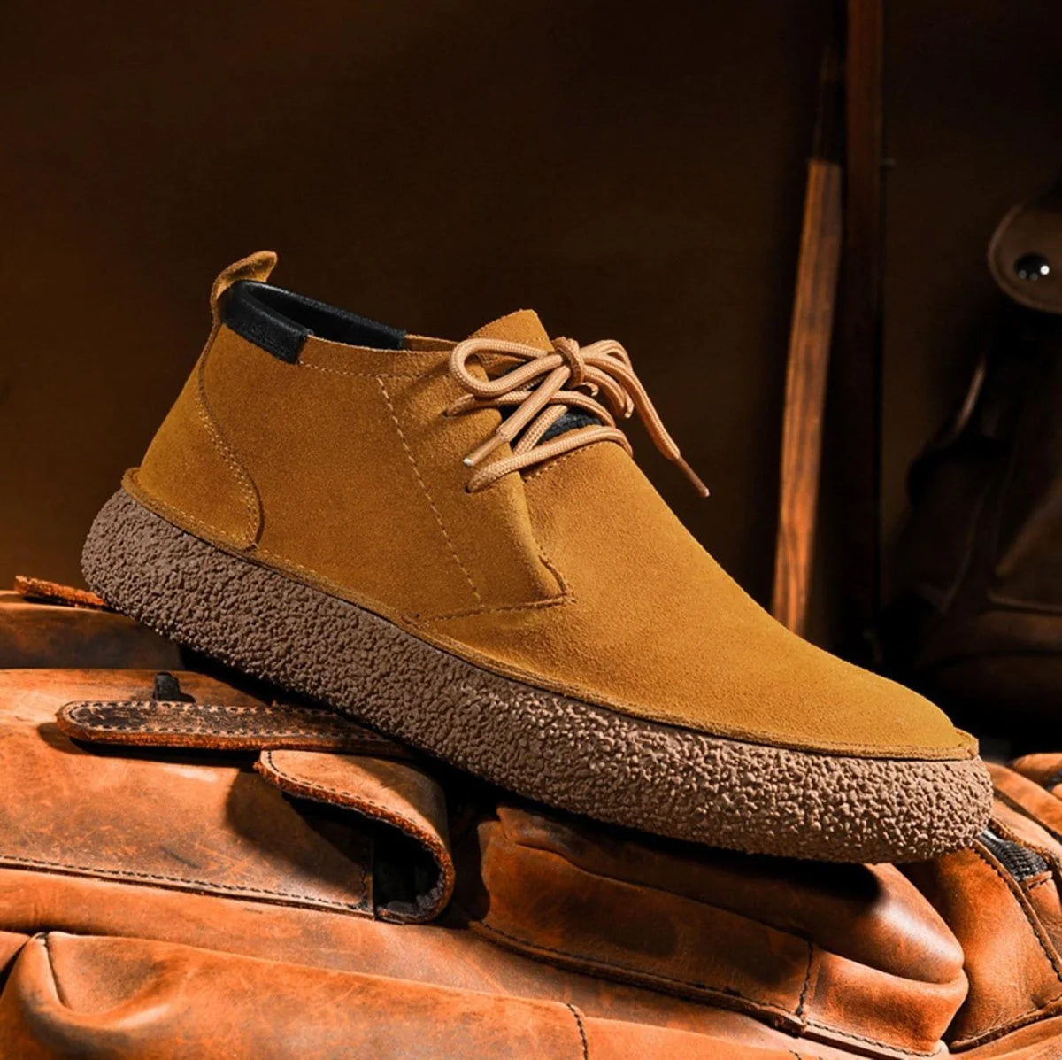 Shoes Orthopedic Support Handmade Suede Upper