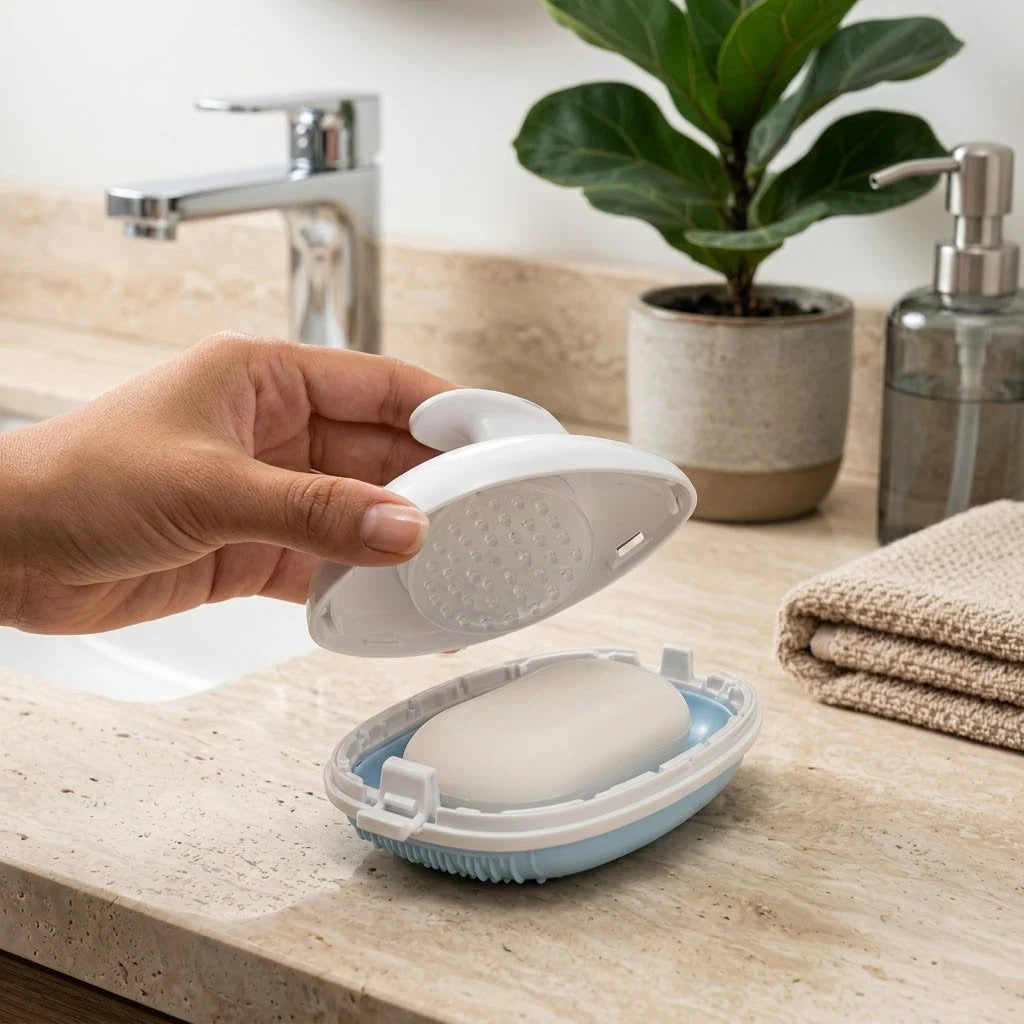 Shower Brush Silicone Bristles Long or Short Handle