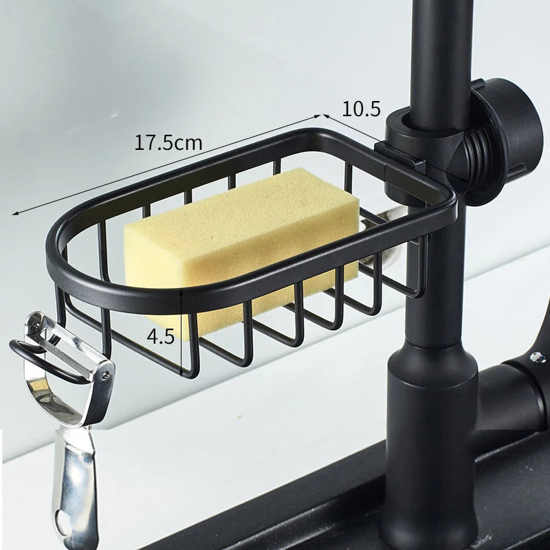 Shower Caddy Aluminum No-Drill Pipe Mount
