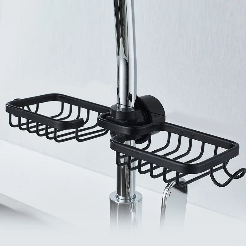 Shower Caddy Aluminum No-Drill Pipe Mount