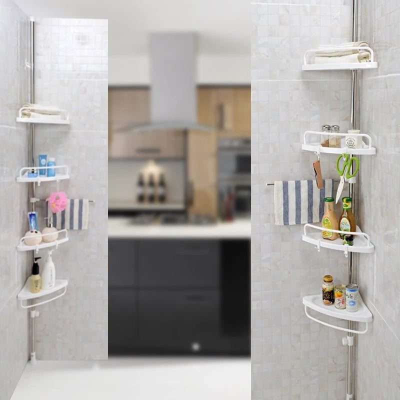 Shower Caddy Height-Adjustable Rust-Resistant Stainless Steel