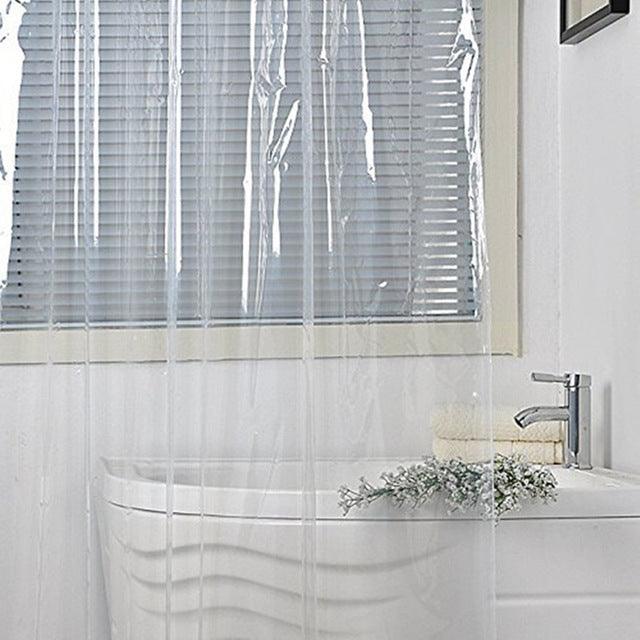 Shower Curtain Waterproof Mildew-Resistant PEVA Polyester