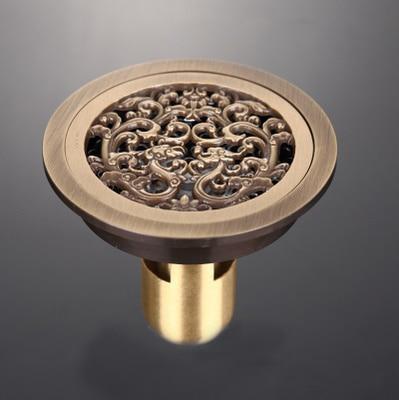 Shower Drain Brass Antique Finish 4 Inch