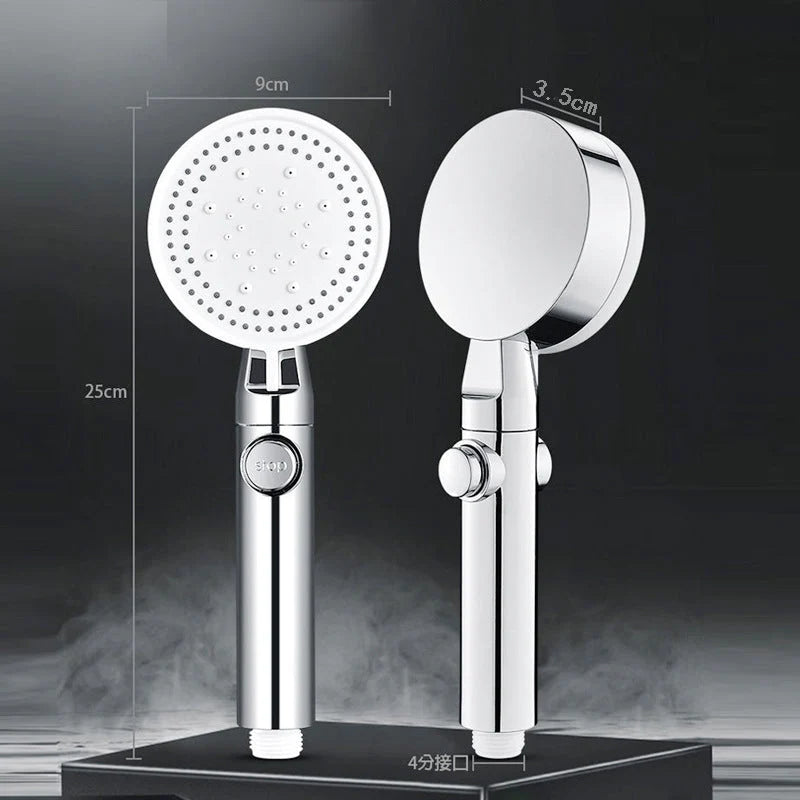 Shower Head High Pressure 5 Spray Modes Silicone Nozzles