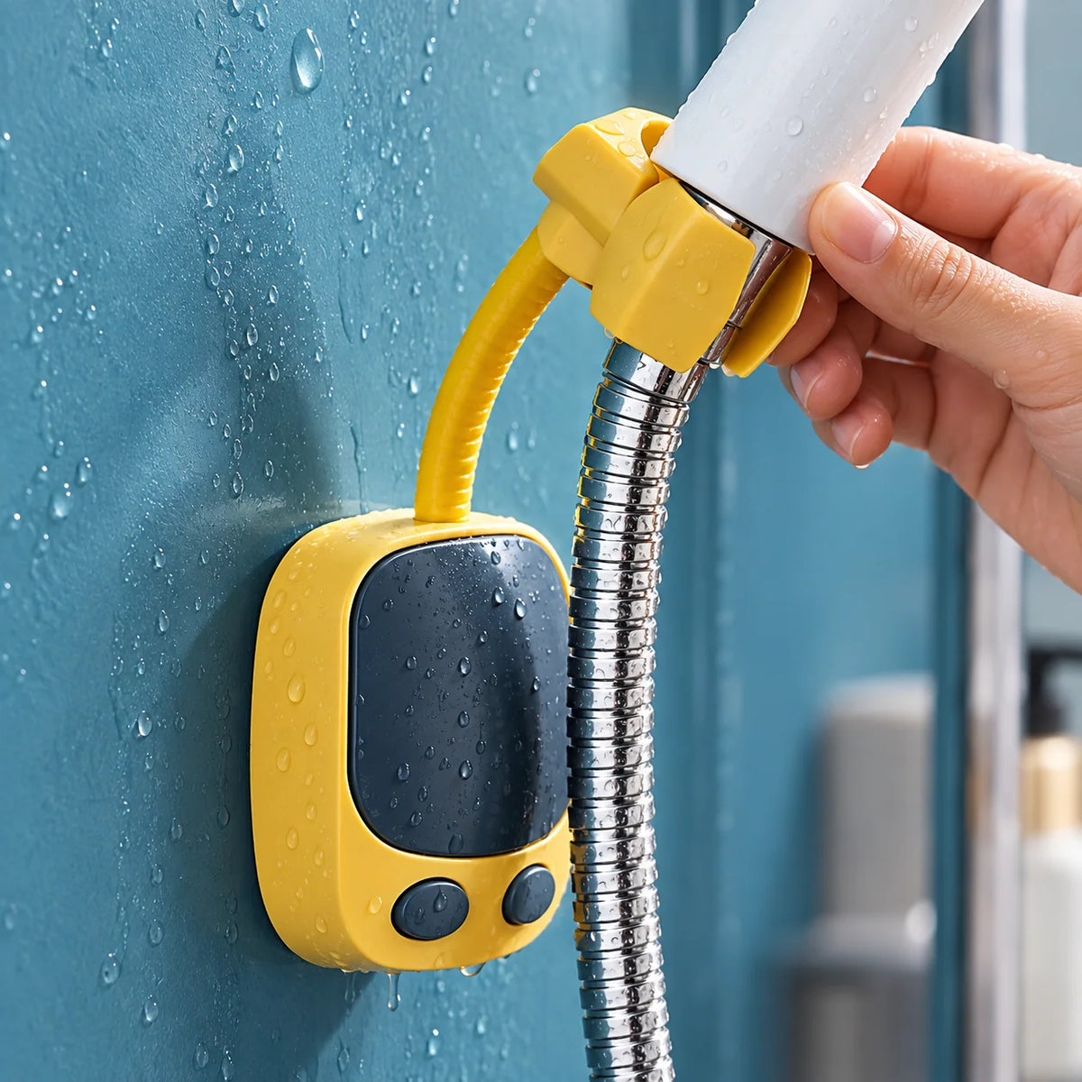 Shower Head Holder 360° Adjustable Drill-Free Adhesive Mount