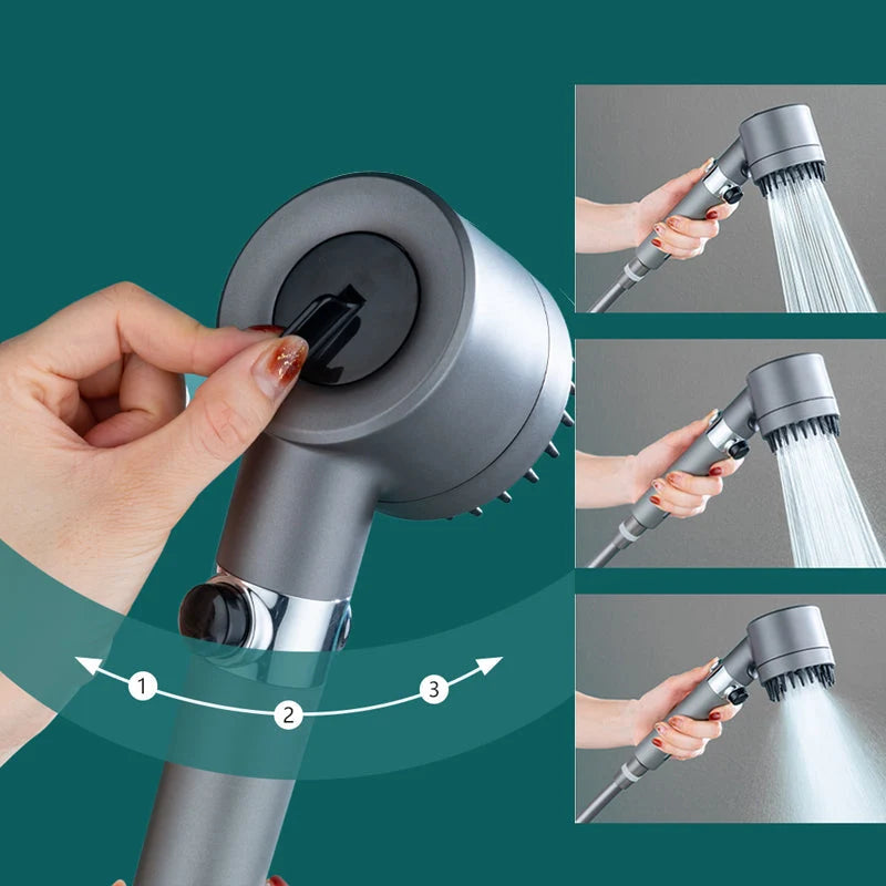 Shower Head Water-Saving Massage Spray Replaceable Filter
