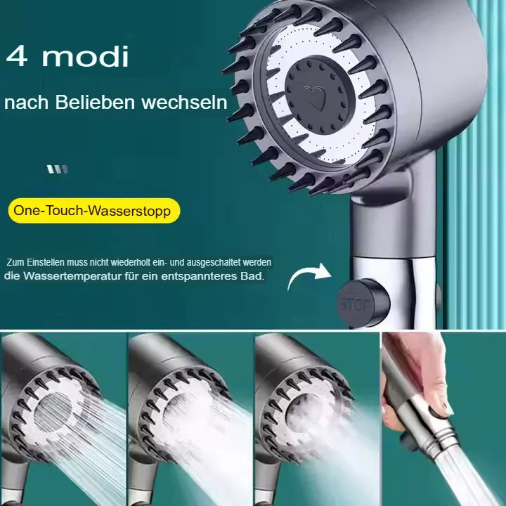 Shower Head Water-Saving Massage Spray Replaceable Filter
