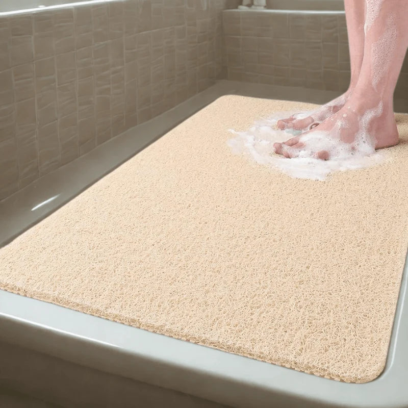 Shower Mat Non-Slip Antibacterial PVC Integrated Drainage