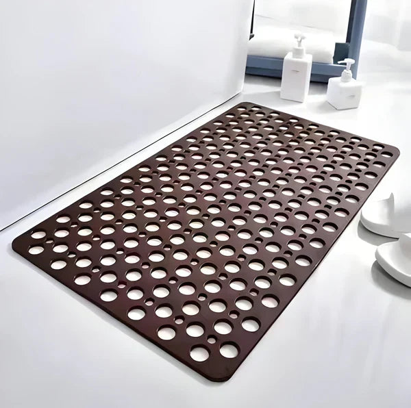 Shower Mat Non-Slip Suction Backing & Quick-Drain