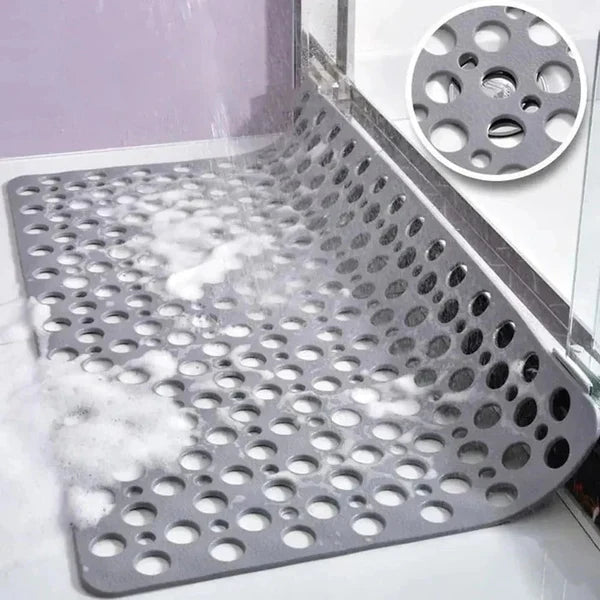 Shower Mat Non-Slip Suction Backing & Quick-Drain