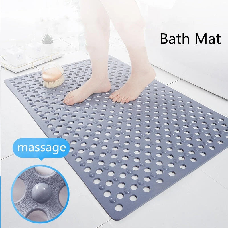 Shower Mat Non-Slip Textured Massage Nubs Rubber