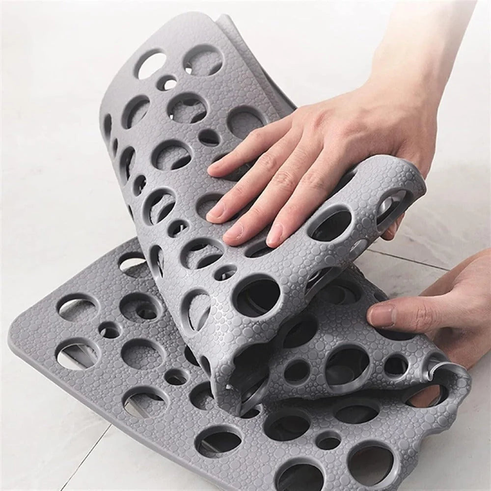 Shower Mat Raised Texture Antibacterial Grip Backing