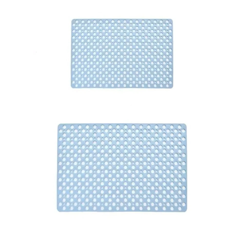 Shower Mat TPE Suction Cup Quick-Drain