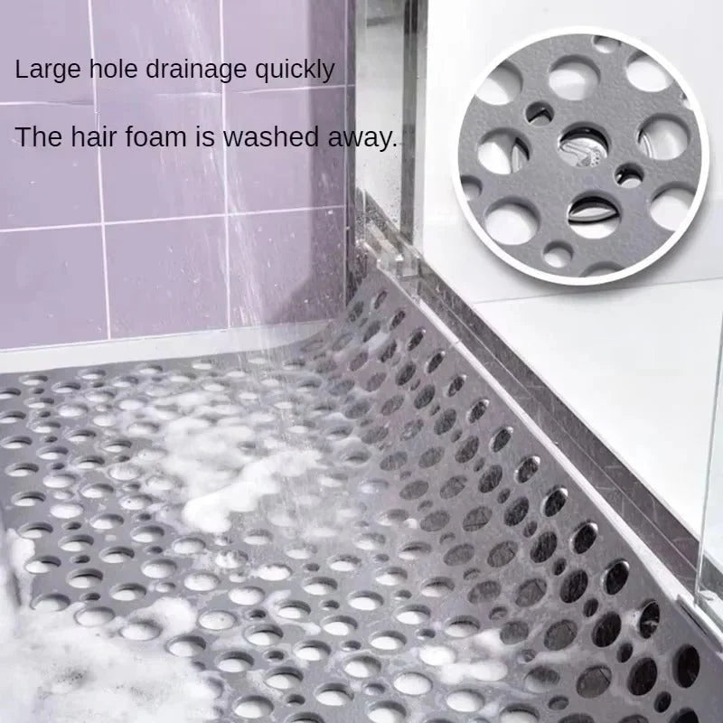 Shower Mat TPE Suction Cup Quick-Drain